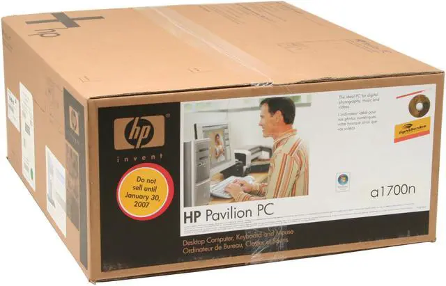 Alt view image 13 of 13 - HP Desktop PC Pavilion a1700n(RK572AA) 3800+ (2.00 GHz) 1GB DDR2 250GB HDD NVIDIA GeForce 6150 LE Windows Vista Home Premium