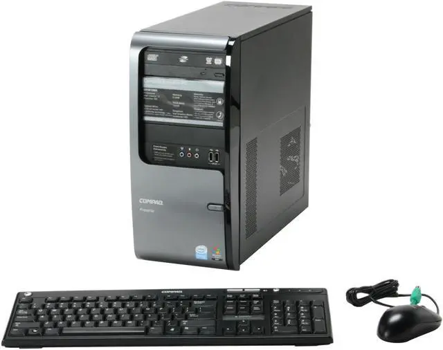 Main image of COMPAQ Desktop PC Presario SR5010NX(RZ537AA) Intel Celeron D 360 512MB DDR2 120GB HDD Intel GMA 950 Windows Vista Home Basic