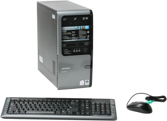 Main image of COMPAQ Desktop PC Presario SR5050NX(RX897AA) Intel Pentium D 925 1GB DDR2 250GB HDD Intel GMA 950 Windows Vista Home Premium
