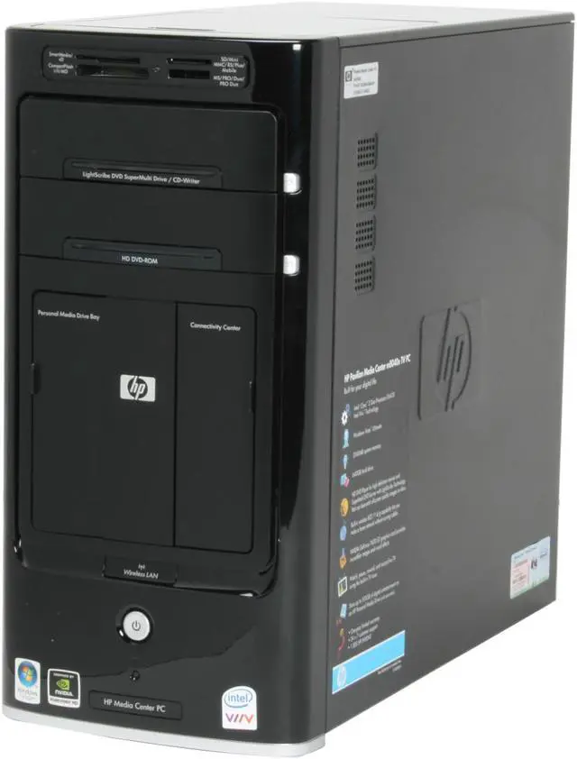Alt view image 3 of 19 - HP Desktop PC Pavilion m8040n (RX884AA) Intel Core 2 Duo E6420 2GB DDR2 640GB HDD NVIDIA GeForce 7600GT Windows Vista Ultimate