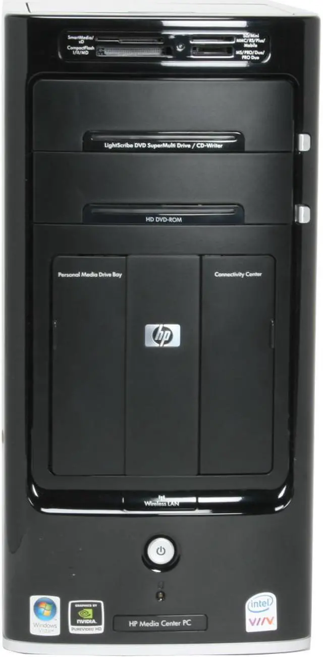 Alt view image 4 of 19 - HP Desktop PC Pavilion m8040n (RX884AA) Intel Core 2 Duo E6420 2GB DDR2 640GB HDD NVIDIA GeForce 7600GT Windows Vista Ultimate