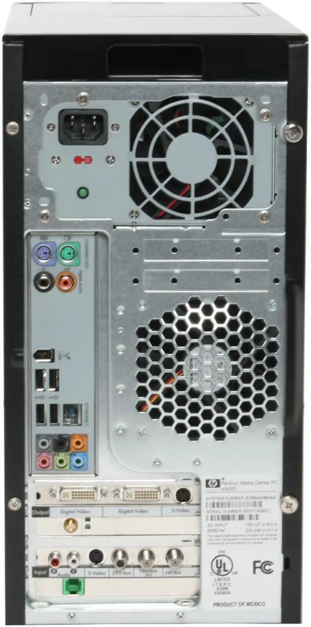 Alt view image 9 of 19 - HP Desktop PC Pavilion m8040n (RX884AA) Intel Core 2 Duo E6420 2GB DDR2 640GB HDD NVIDIA GeForce 7600GT Windows Vista Ultimate