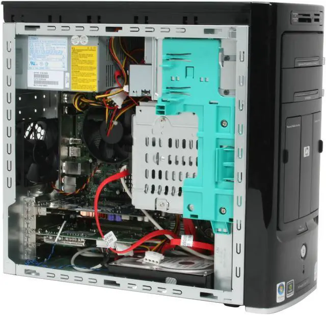 Alt view image 14 of 19 - HP Desktop PC Pavilion m8040n (RX884AA) Intel Core 2 Duo E6420 2GB DDR2 640GB HDD NVIDIA GeForce 7600GT Windows Vista Ultimate