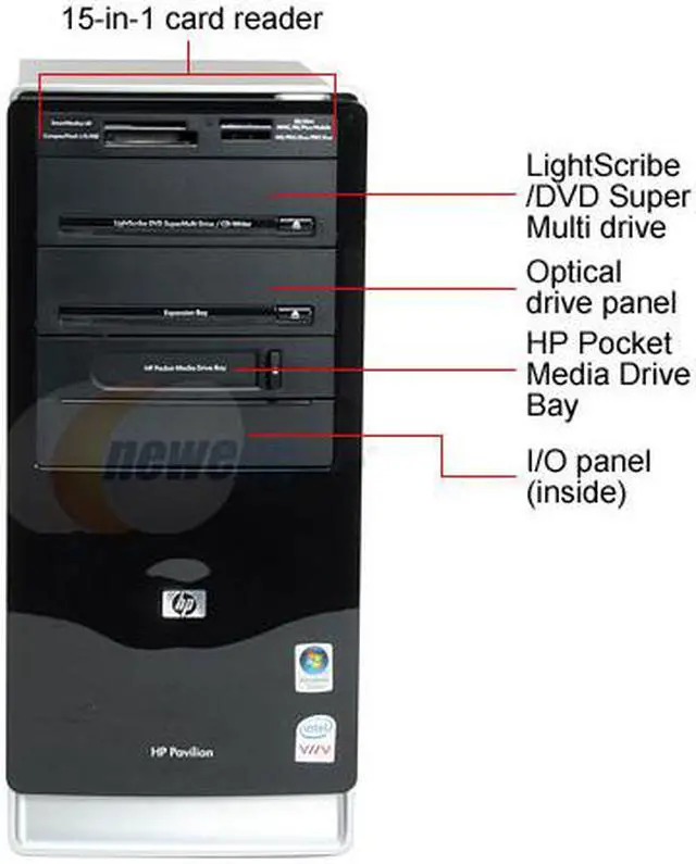 Alt view image 3 of 17 - HP Desktop PC Pavilion A6120N(GC670AA) Intel Core 2 Duo E4400 2GB DDR2 320GB HDD Intel GMA 950 Windows Vista Home Premium