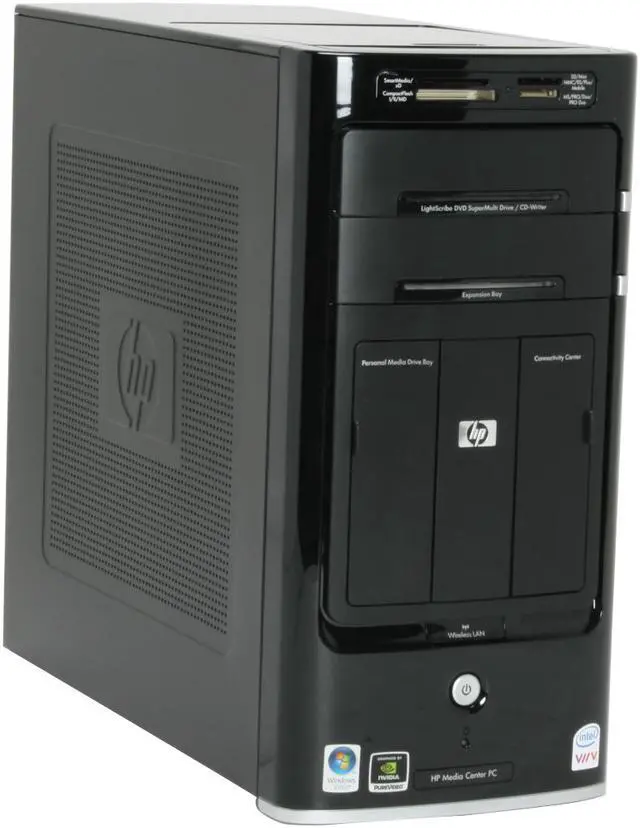Alt view image 2 of 19 - HP Desktop PC Pavilion M8120N(GC674AA) Intel Core 2 Quad Q6600 3GB DDR2 640GB HDD NVIDIA GeForce 7350LE Windows Vista Home Premium