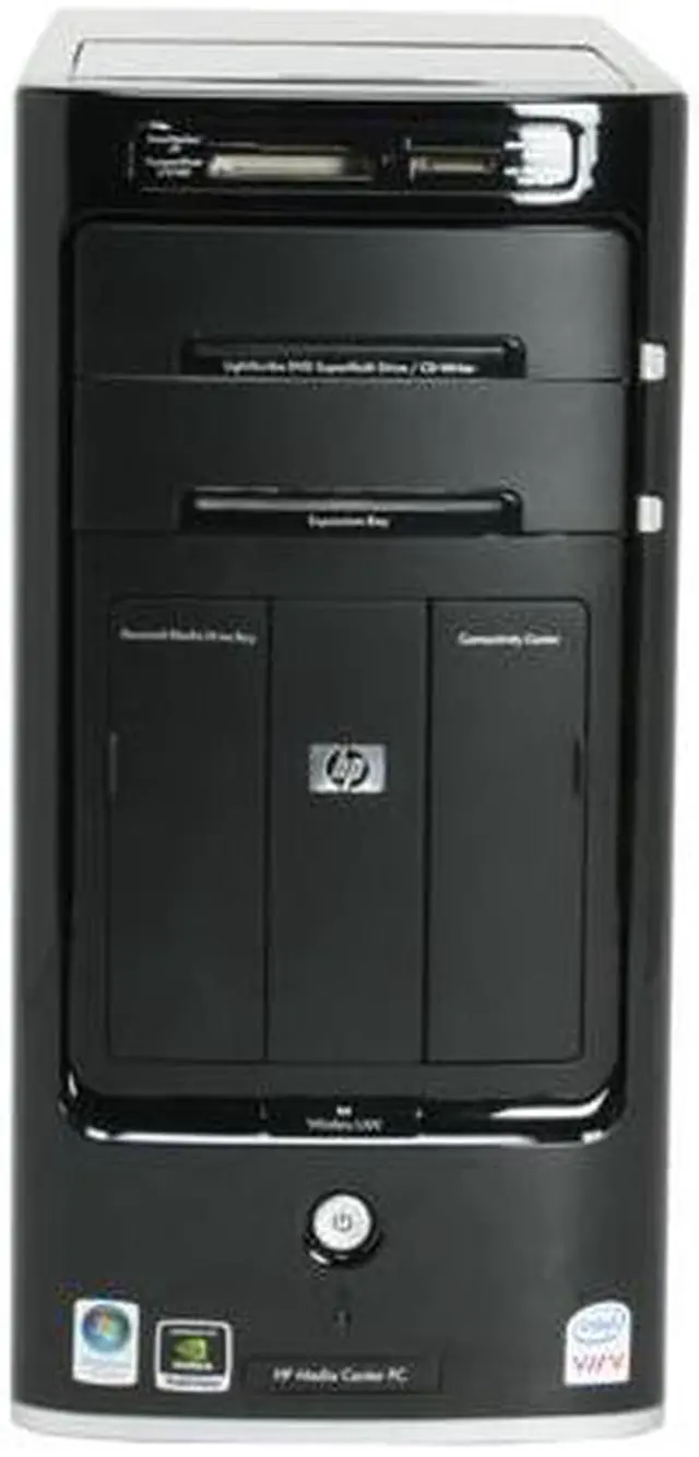 Alt view image 4 of 19 - HP Desktop PC Pavilion M8120N(GC674AA) Intel Core 2 Quad Q6600 3GB DDR2 640GB HDD NVIDIA GeForce 7350LE Windows Vista Home Premium