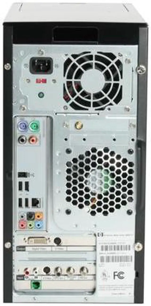Alt view image 9 of 19 - HP Desktop PC Pavilion M8120N(GC674AA) Intel Core 2 Quad Q6600 3GB DDR2 640GB HDD NVIDIA GeForce 7350LE Windows Vista Home Premium