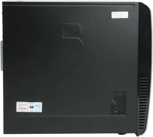 Alt view image 6 of 17 - COMPAQ Desktop PC Presario SR5110NX (GC668AA) 3800+ (2.00 GHz) 512MB DDR2 120GB HDD NVIDIA GeForce 6150 SE Windows Vista Home Basic
