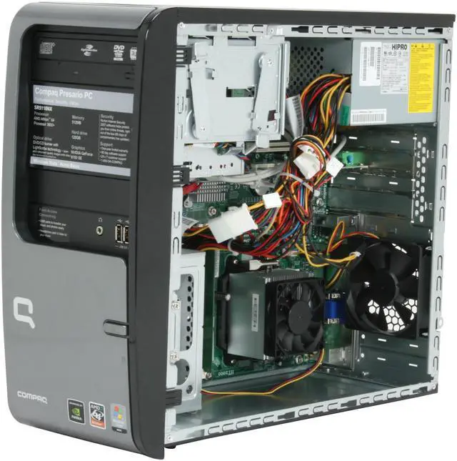 Alt view image 13 of 17 - COMPAQ Desktop PC Presario SR5110NX (GC668AA) 3800+ (2.00 GHz) 512MB DDR2 120GB HDD NVIDIA GeForce 6150 SE Windows Vista Home Basic