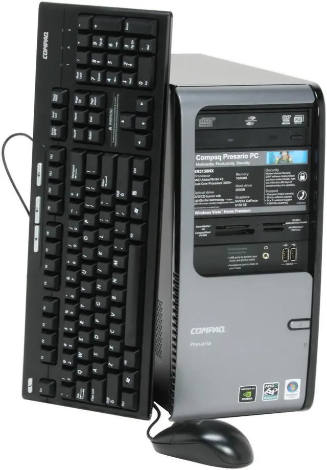 COMPAQ Desktop PC Presario SR5130NX (GC667AA) 3800+ (2.00 GHz) 1GB