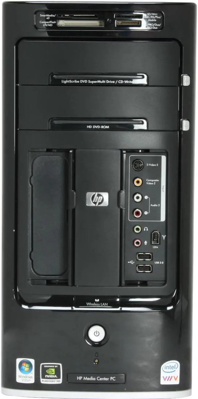 Alt view image 3 of 17 - HP Desktop PC Pavilion m8150n (GC676AA) Intel Core 2 Quad Q6600 3GB DDR2 640GB HDD NVIDIA GeForce 8400 GS Windows Vista Ultimate