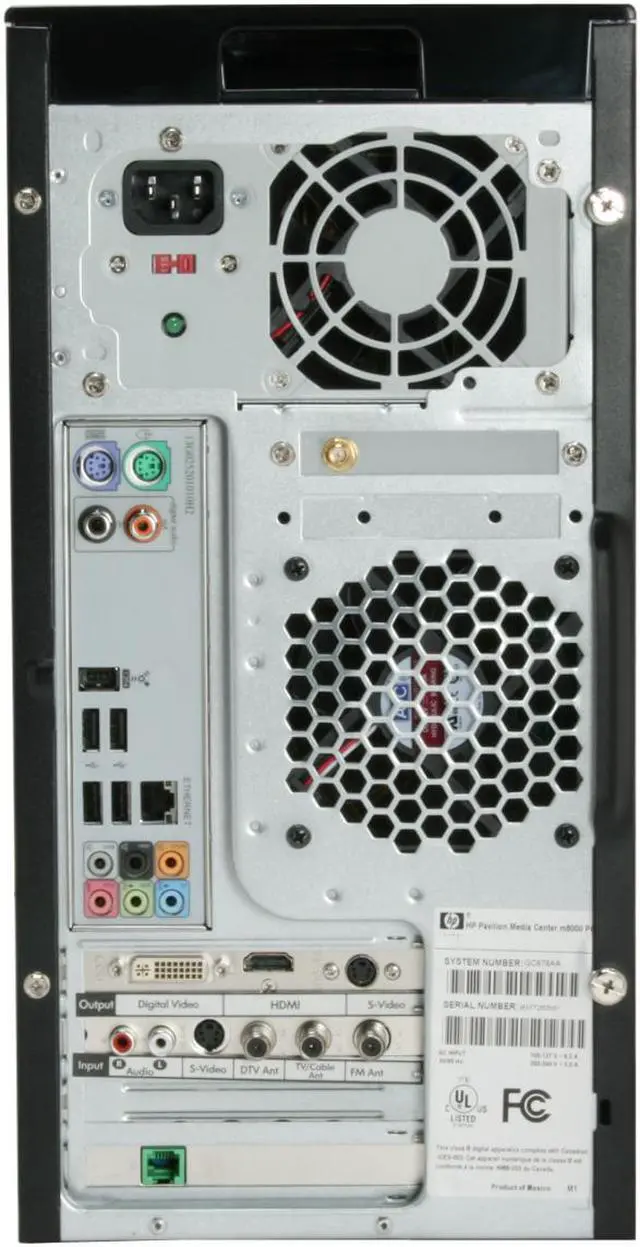 Alt view image 8 of 17 - HP Desktop PC Pavilion m8150n (GC676AA) Intel Core 2 Quad Q6600 3GB DDR2 640GB HDD NVIDIA GeForce 8400 GS Windows Vista Ultimate