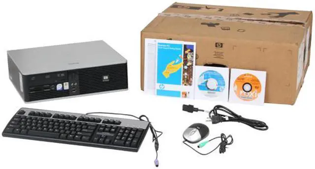 Alt view image 9 of 9 - HP Compaq Desktop PC dc5700 (RT871UT#ABA) Intel Core 2 Duo E6600 2GB DDR2 160GB HDD Intel GMA 3000 Windows XP Professional