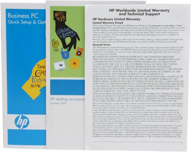 Alt view image 15 of 17 - HP Desktop PC rp5700(RT980UT#ABA) Intel Pentium E2160 1GB DDR2 80GB HDD Intel GMA 3000 Windows Vista Business / XP Professional downgrade