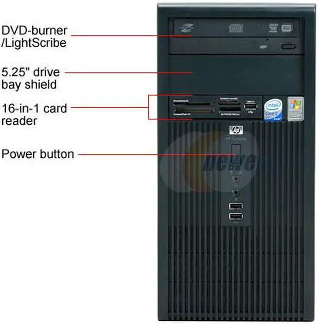 Alt view image 4 of 15 - HP Compaq Desktop PC dx2300(RT960UT#ABA) Intel Core 2 Duo E4400 1GB DDR2 160GB HDD Intel GMA 3000 Windows XP Professional