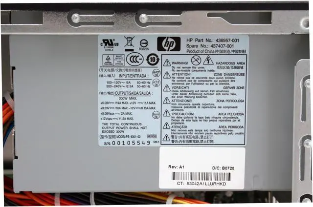 Alt view image 11 of 18 - HP Compaq Desktop PC dc5700(RT999UT#ABA) Intel Pentium E2160 1GB DDR2 80GB HDD Intel GMA 3000 Windows XP Professional