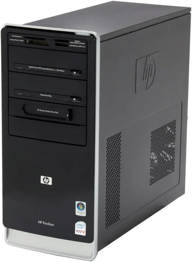 Alt view image 2 of 12 - HP Desktop PC Pavilion A6220N(GN559AA) Intel Core 2 Duo E4500 2GB DDR2 400GB HDD Intel GMA 3100 Windows Vista Home Premium