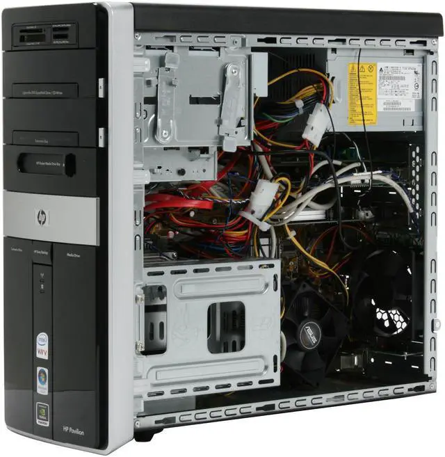 Alt view image 11 of 19 - HP Desktop PC Pavilion M9040N(GN553AA) Intel Core 2 Quad Q6600 3GB DDR2 640GB HDD NVIDIA GeForce 8400 GS Windows Vista Home Premium