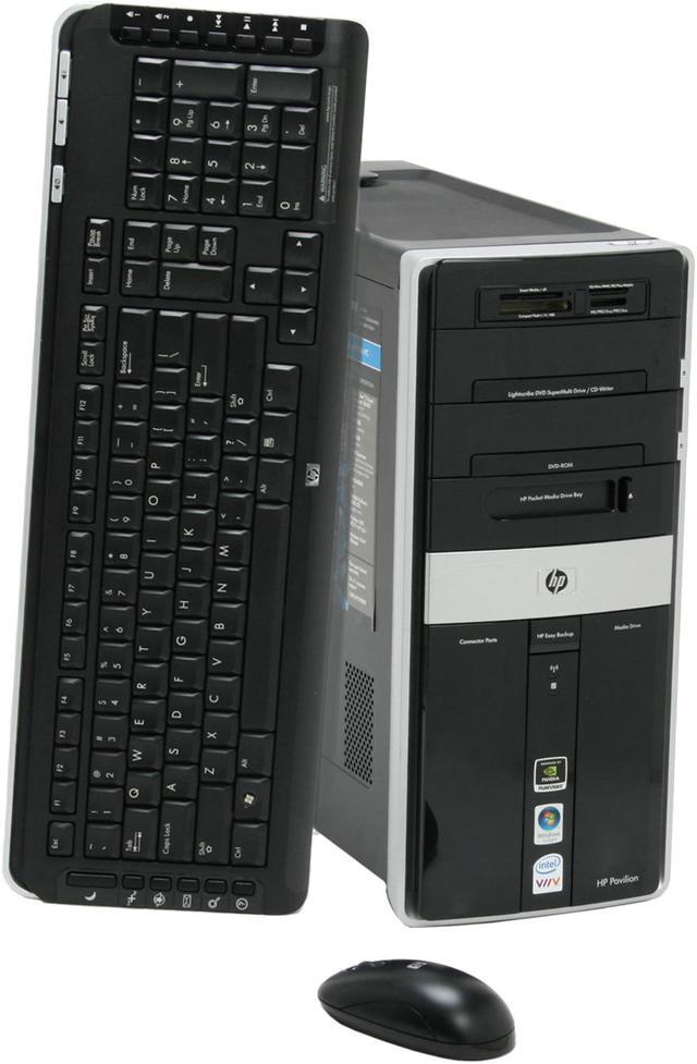 HP Desktop PC Pavilion M9040N(GN553AA) Core 2 Quad Q6600 (2.40GHz) 3GB DDR2  640GB HDD NVIDIA GeForce 8400 GS Windows Vista Home Premium