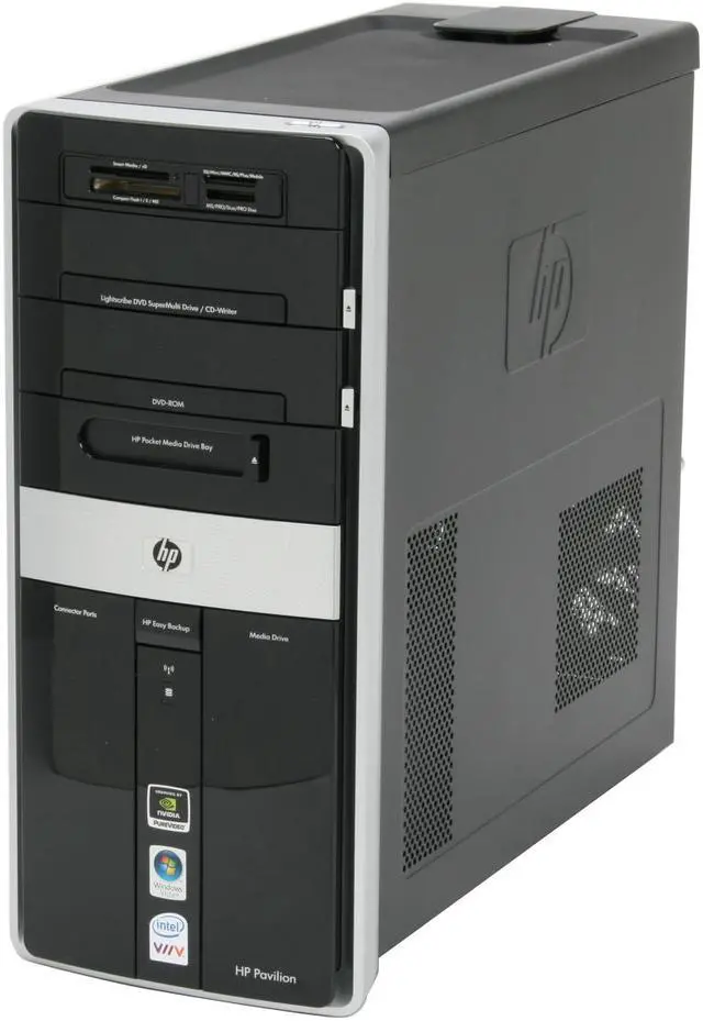 Alt view image 2 of 20 - HP Desktop PC Pavilion M9080N(GQ500AA) Intel Core 2 Quad Q6600 3GB DDR2 1TB HDD NVIDIA GeForce 8800 GTS Windows Vista Ultimate