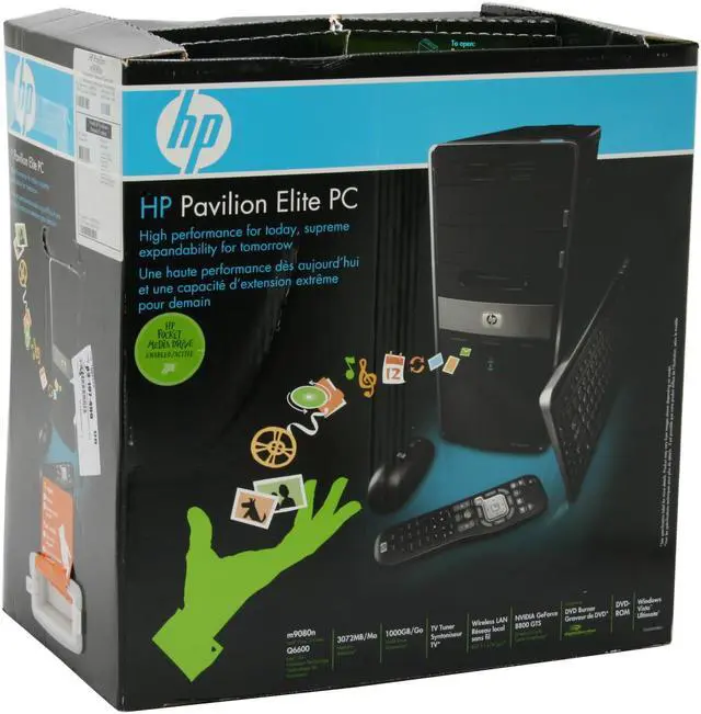 Alt view image 20 of 20 - HP Desktop PC Pavilion M9080N(GQ500AA) Intel Core 2 Quad Q6600 3GB DDR2 1TB HDD NVIDIA GeForce 8800 GTS Windows Vista Ultimate
