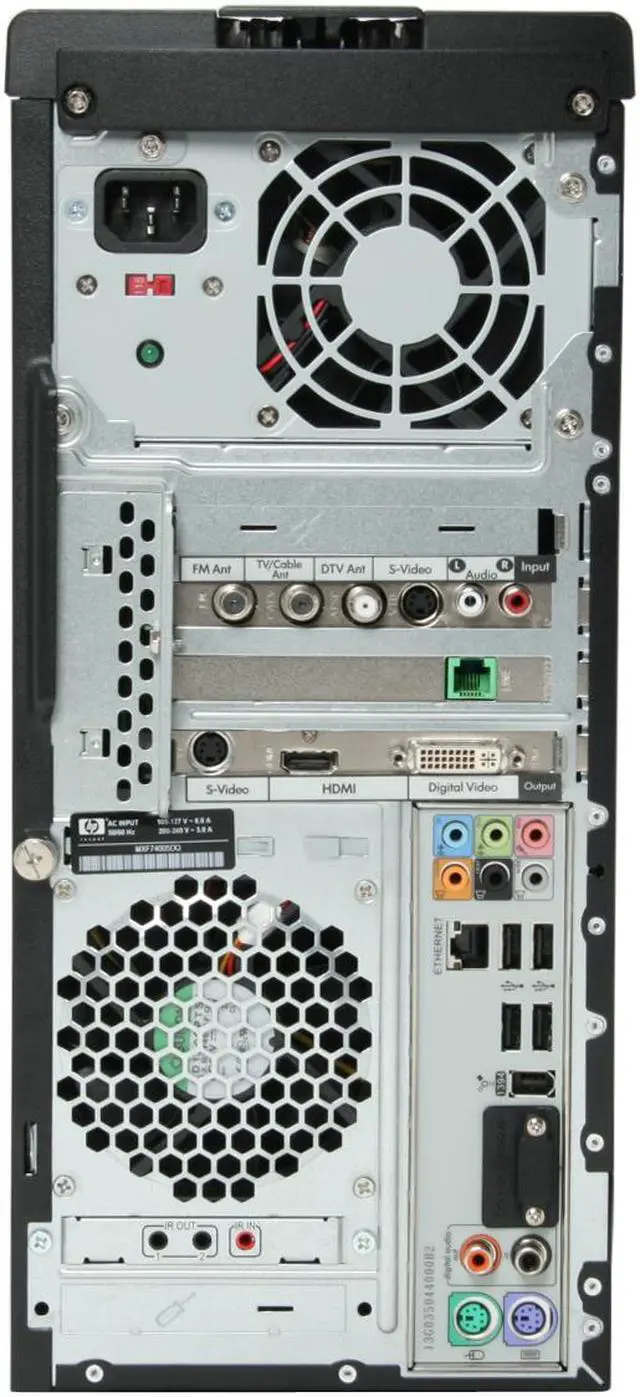 Alt view image 9 of 19 - HP Desktop PC Pavilion M9060N(GN584AA) Intel Core 2 Quad Q6600 3GB DDR2 640GB HDD NVIDIA GeForce 8500 GT Windows Vista Home Premium