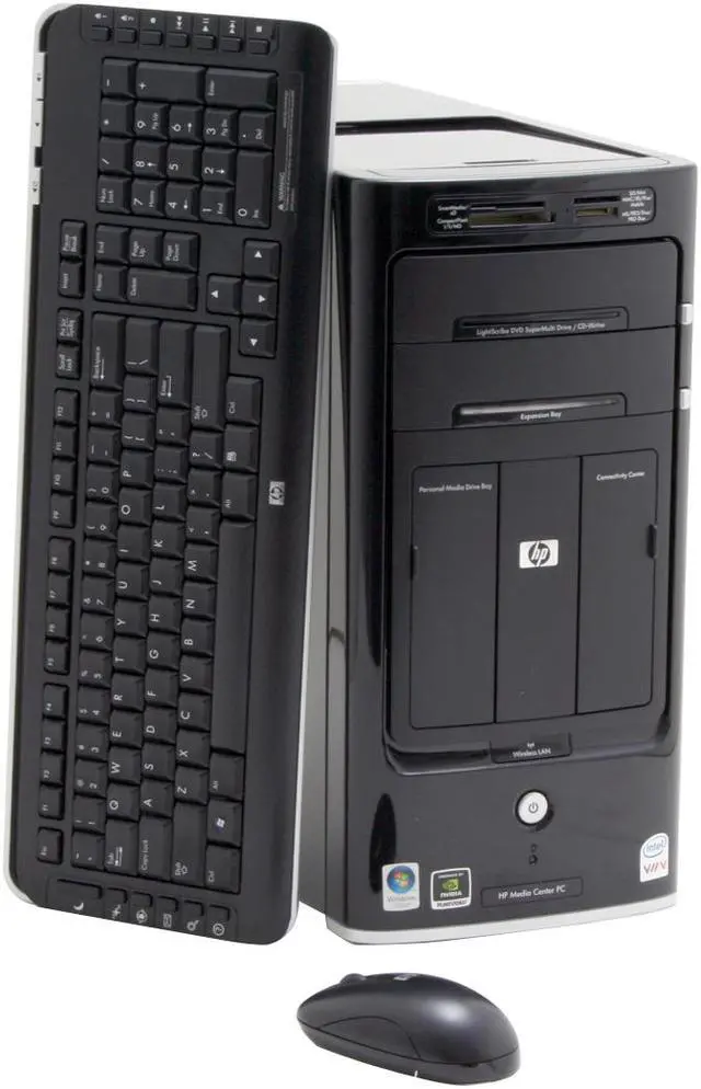 Main image of HP Desktop PC Pavilion M8120N(GC674AAR) Intel Core 2 Quad Q6600 3GB DDR2 640GB HDD NVIDIA GeForce 7350LE Windows Vista Home Premium
