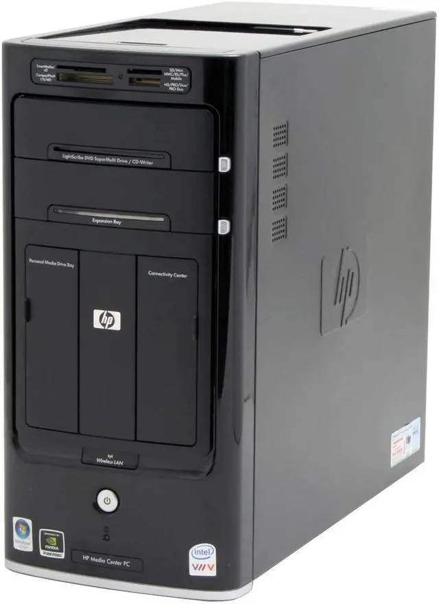 Alt view image 4 of 19 - HP Desktop PC Pavilion M8120N(GC674AAR) Intel Core 2 Quad Q6600 3GB DDR2 640GB HDD NVIDIA GeForce 7350LE Windows Vista Home Premium