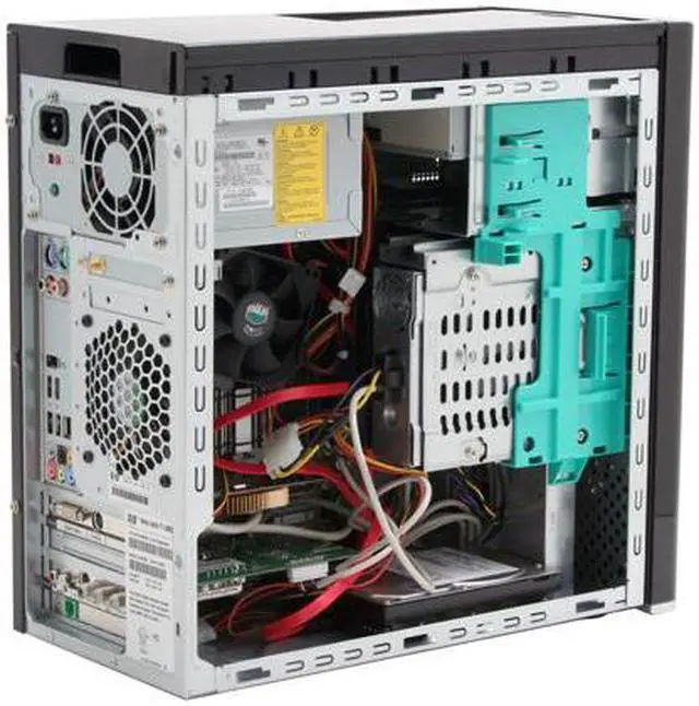 Alt view image 10 of 19 - HP Desktop PC Pavilion M8120N(GC674AAR) Intel Core 2 Quad Q6600 3GB DDR2 640GB HDD NVIDIA GeForce 7350LE Windows Vista Home Premium