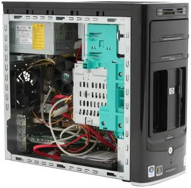 Alt view image 11 of 19 - HP Desktop PC Pavilion M8120N(GC674AAR) Intel Core 2 Quad Q6600 3GB DDR2 640GB HDD NVIDIA GeForce 7350LE Windows Vista Home Premium