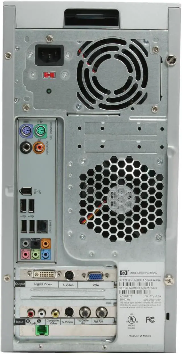 Alt view image 11 of 19 - HP Desktop PC Pavilion M7657C-B(RC641AA) Intel Core 2 Duo E6300 2GB DDR2 320GB HDD NVIDIA GeForce 7500LE Windows XP Media Center