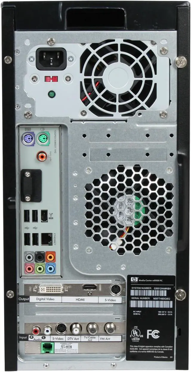 Alt view image 8 of 11 - HP Desktop PC Pavilion M8330F(GX612AA) AMD Phenom X4 9500 3GB DDR2 640GB HDD NVIDIA GeForce 8500 GT Windows Vista Home Premium