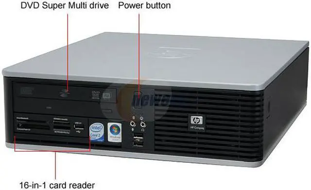 Alt view image 4 of 15 - HP Compaq Desktop PC dc5800(KA427UT) Intel Core 2 Quad Q6600 4GB DDR2 250GB HDD Intel GMA 3100 Windows Vista Ultimate