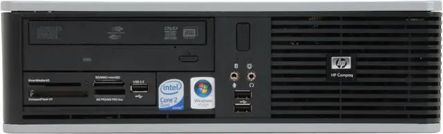 Alt view image 3 of 15 - HP Compaq Desktop PC dc5800(KA427UT) Intel Core 2 Quad Q6600 4GB DDR2 250GB HDD Intel GMA 3100 Windows Vista Ultimate