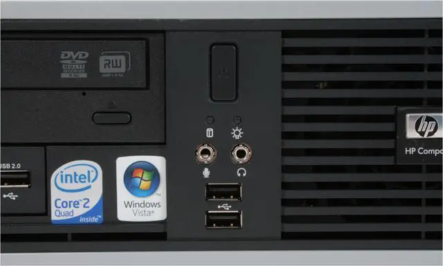 Alt view image 5 of 15 - HP Compaq Desktop PC dc5800(KA427UT) Intel Core 2 Quad Q6600 4GB DDR2 250GB HDD Intel GMA 3100 Windows Vista Ultimate