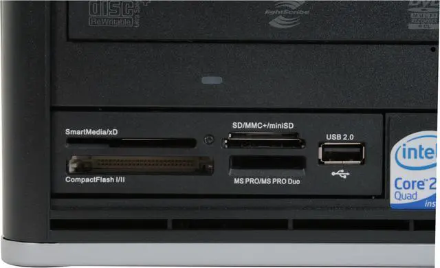 Alt view image 6 of 15 - HP Compaq Desktop PC dc5800(KA427UT) Intel Core 2 Quad Q6600 4GB DDR2 250GB HDD Intel GMA 3100 Windows Vista Ultimate