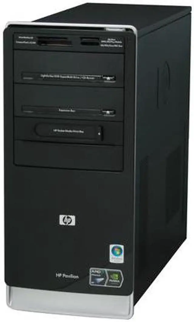 Alt view image 4 of 12 - HP Desktop PC Pavilion A6430F(KJ378AA) AMD Phenom X3 8400 3GB DDR2 640GB HDD NVIDIA GeForce 6150 SE Windows Vista Home Premium