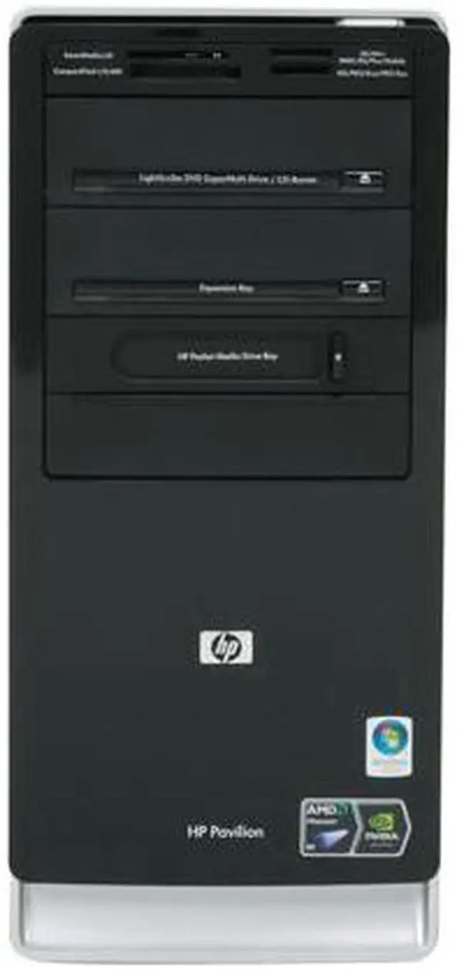 Alt view image 3 of 12 - HP Desktop PC Pavilion A6430F(KJ378AA) AMD Phenom X3 8400 3GB DDR2 640GB HDD NVIDIA GeForce 6150 SE Windows Vista Home Premium