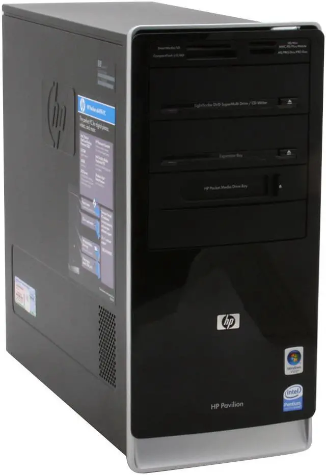 Alt view image 2 of 12 - HP Desktop PC Pavilion A6419FH(KJ301AA) Intel Pentium E2180 3GB DDR2 360GB HDD Intel GMA 950 Windows Vista Home Premium
