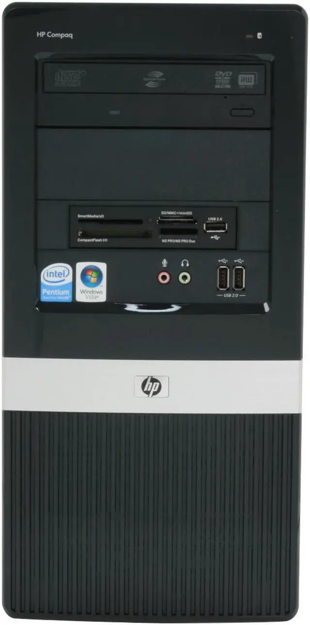 Alt view image 3 of 19 - HP Compaq Desktop PC dx2400(KA538UT#ABA) Intel Pentium E2200 1GB DDR2 80GB HDD Intel GMA 3100 Windows Vista Business / XP Professional downgrade