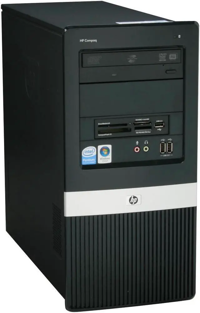 Alt view image 2 of 19 - HP Compaq Desktop PC dx2400(KA538UT#ABA) Intel Pentium E2200 1GB DDR2 80GB HDD Intel GMA 3100 Windows Vista Business / XP Professional downgrade