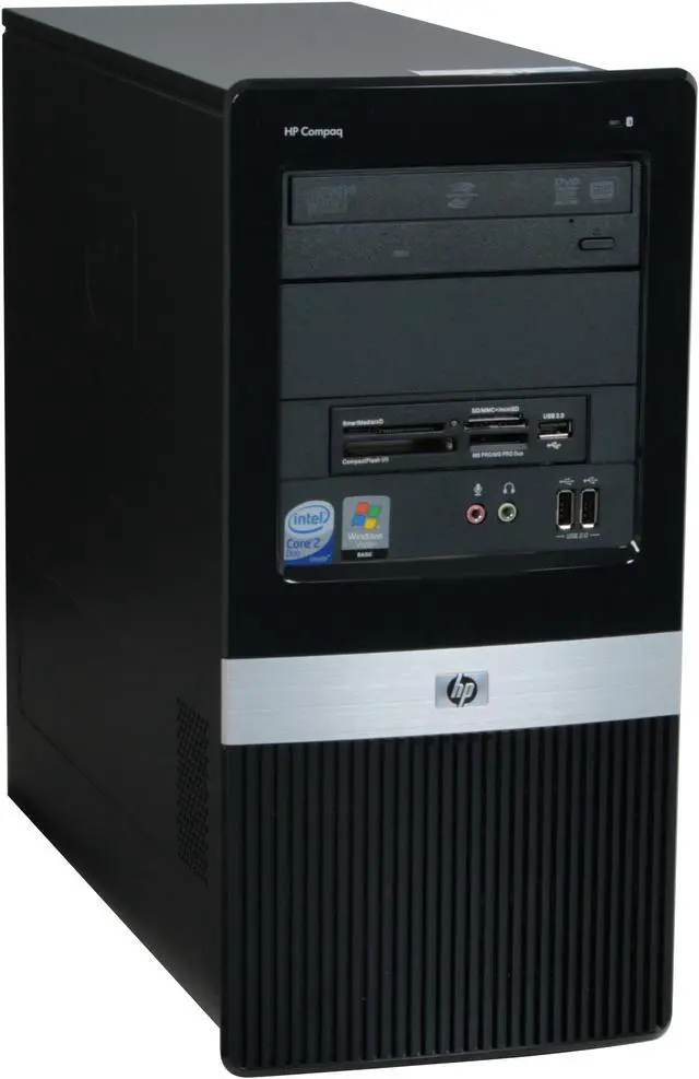 Alt view image 2 of 19 - HP Compaq Desktop PC dx2400(KA539UT#ABA) Intel Core 2 Duo E8200 2GB DDR2 250GB HDD Intel GMA 3100 Windows Vista Home Basic