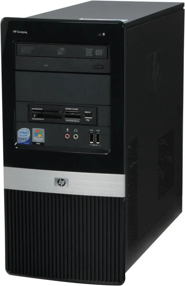 Alt view image 4 of 19 - HP Compaq Desktop PC dx2400(KA539UT#ABA) Intel Core 2 Duo E8200 2GB DDR2 250GB HDD Intel GMA 3100 Windows Vista Home Basic