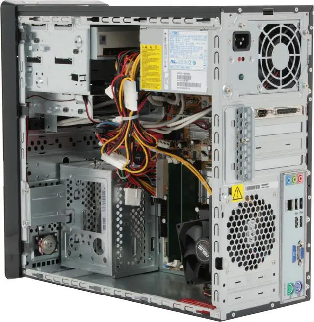 Alt view image 8 of 19 - HP Compaq Desktop PC dx2400(KA539UT#ABA) Intel Core 2 Duo E8200 2GB DDR2 250GB HDD Intel GMA 3100 Windows Vista Home Basic