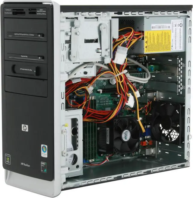 Alt view image 9 of 12 - HP Desktop PC Pavilion A6347C(KE620AAR) 5600+ 4GB DDR2 640GB HDD NVIDIA GeForce 6150 SE Windows Vista Home Premium 64-bit