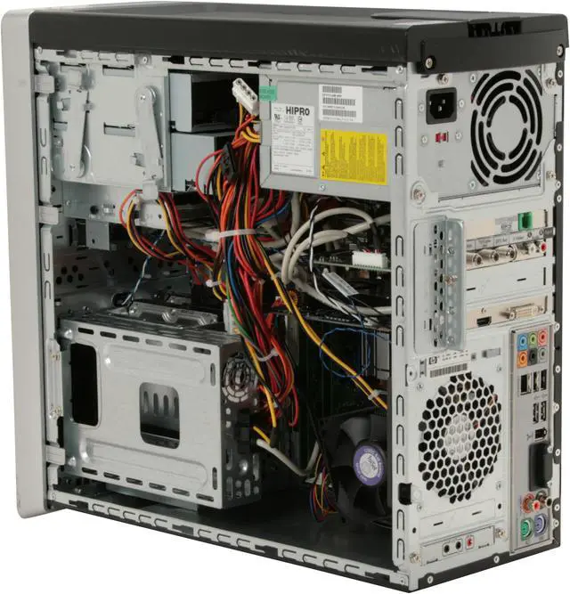 Alt view image 8 of 13 - HP Desktop PC Pavilion Elite M9150F(KC880AAR) Intel Core 2 Quad Q6600 3GB DDR2 720GB HDD NVIDIA GeForce 8500 GT Windows Vista Home Premium