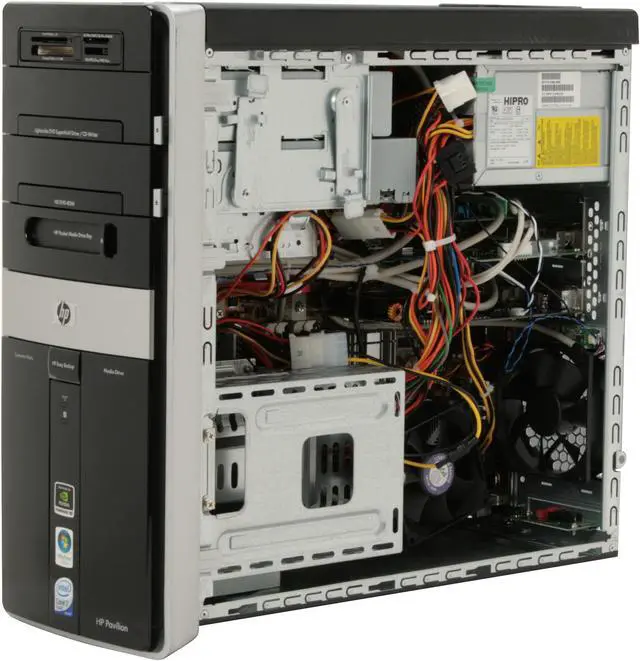 Alt view image 10 of 13 - HP Desktop PC Pavilion Elite M9150F(KC880AAR) Intel Core 2 Quad Q6600 3GB DDR2 720GB HDD NVIDIA GeForce 8500 GT Windows Vista Home Premium