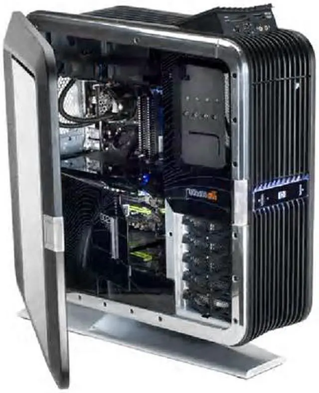 Alt view image 2 of 15 - HP Desktop PC Blackbird 002 BB5140rp(GM333AA#ABA) Intel Core 2 Quad Q9450 4GB DDR2 500GB HDD Dual NVIDIA GeForce 9800 GT Windows Vista Home Premium 64-bit