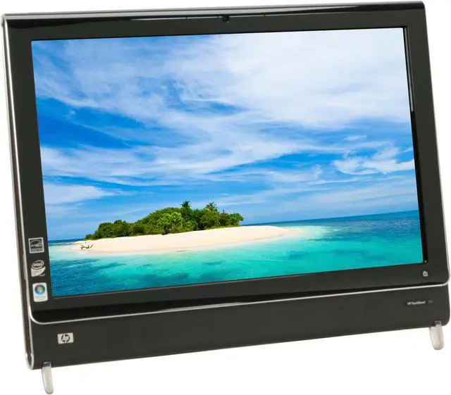 Alt view image 2 of 14 - HP Desktop PC TouchSmart IQ506(KQ437AA) Intel Core 2 Duo T5850 4GB DDR2 500GB HDD 22" Windows Vista Home Premium 64-bit