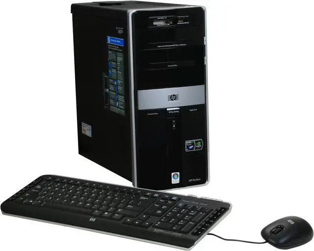 Main image of HP Desktop PC Pavilion M9350F(KQ498AA) AMD Phenom X4 9850 6GB DDR2 750GB HDD NVIDIA GeForce 9800 GT Windows Vista Home Premium 64-bit
